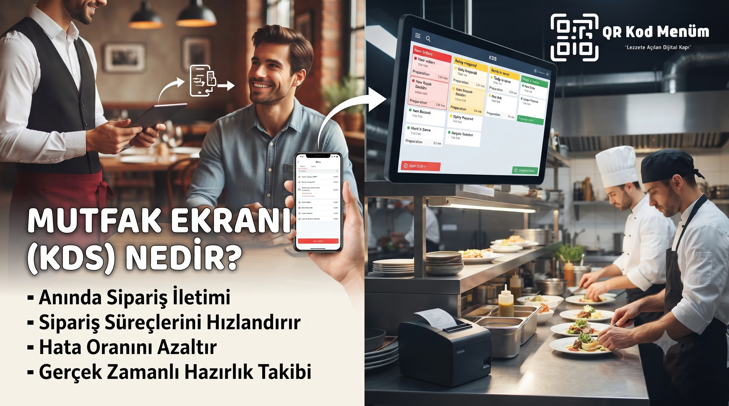 Mutfak Ekranı (KDS) Nedir? Restoranlarda Sipariş Yönetimini Nasıl Kolaylaştırır?