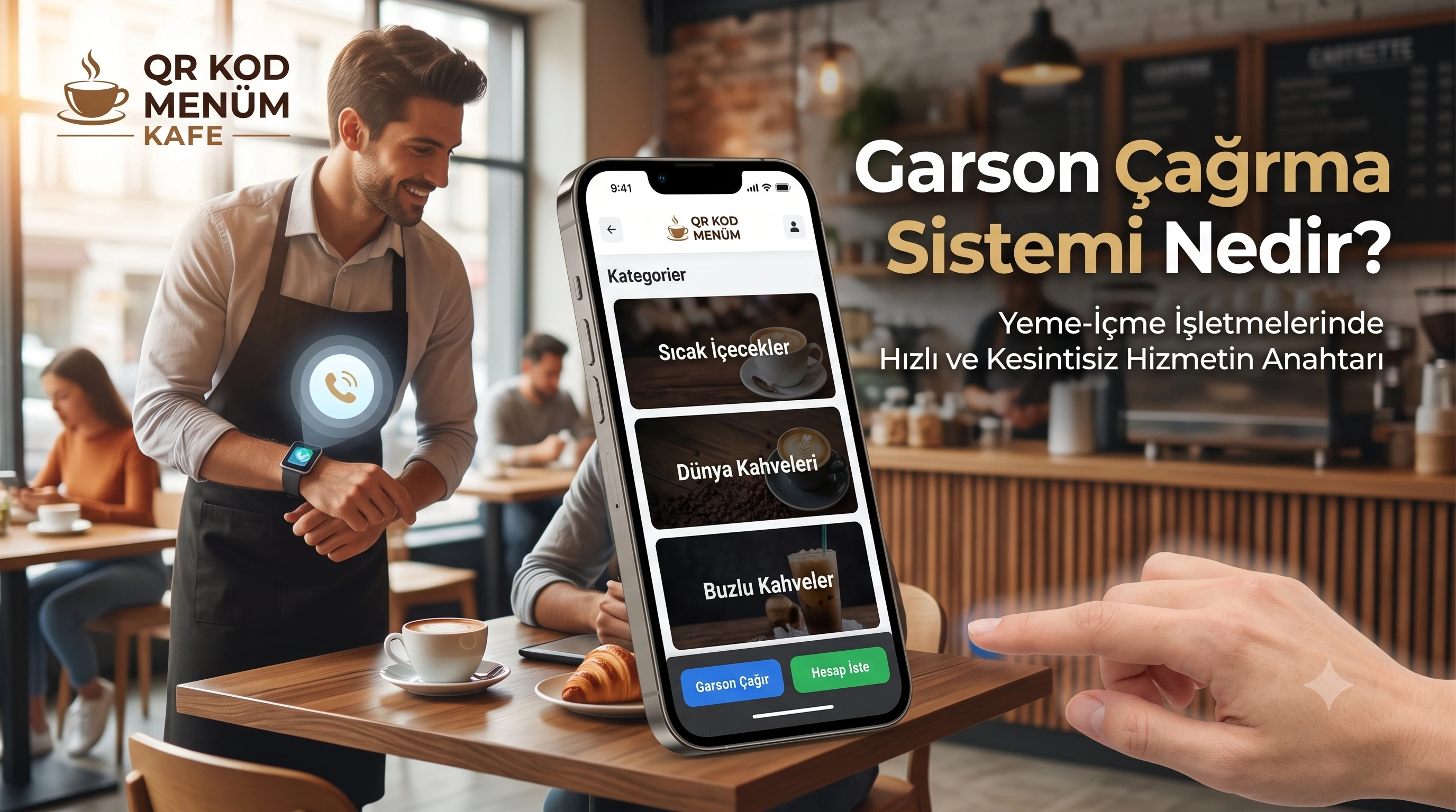 Garson Çağırma Sistemi Nedir? Yeme-İçme İşletmelerinde Hızlı ve Kesintisiz Hizmetin Anahtarı